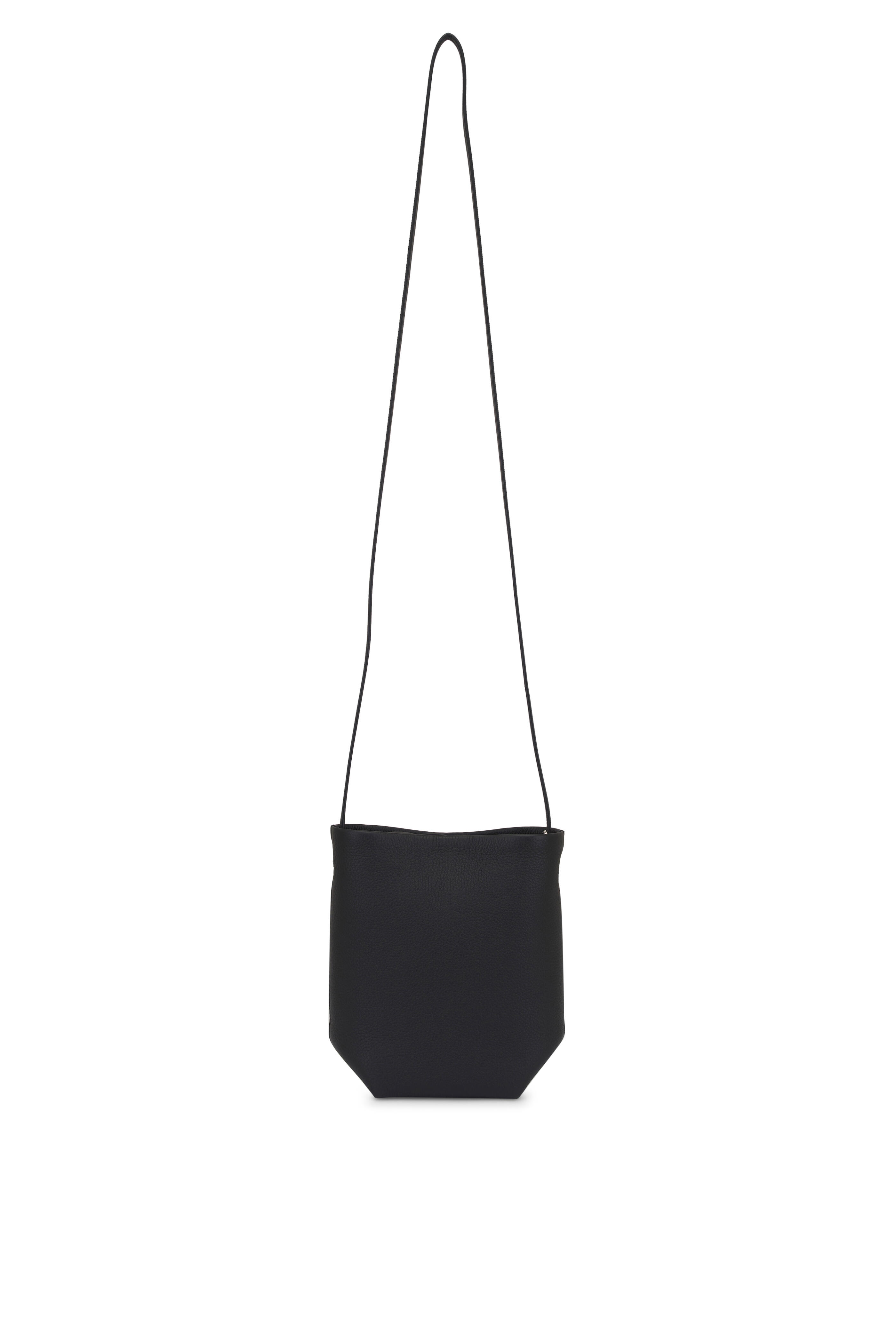 The Row - N/S Park Black Ans Leather Crossbody