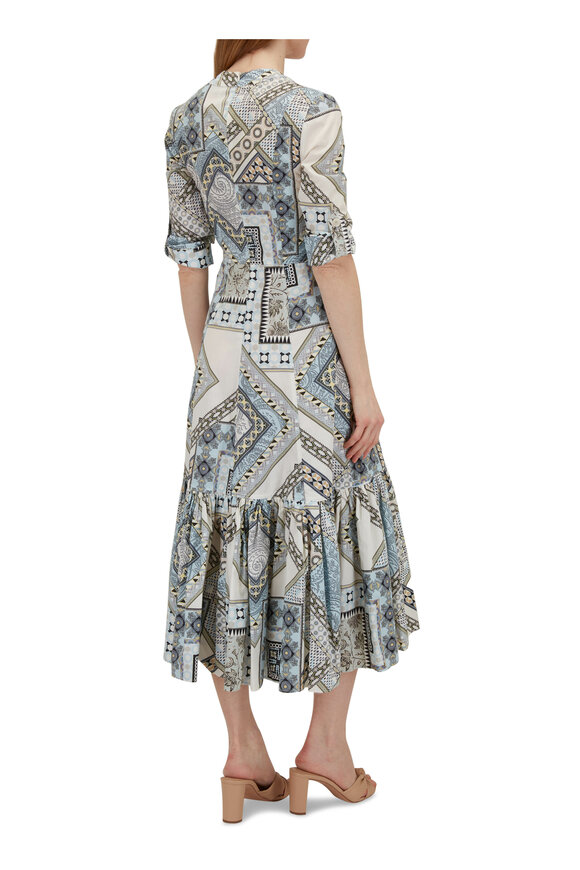 Etro - Patchwork Print Cotton Midi Dress 