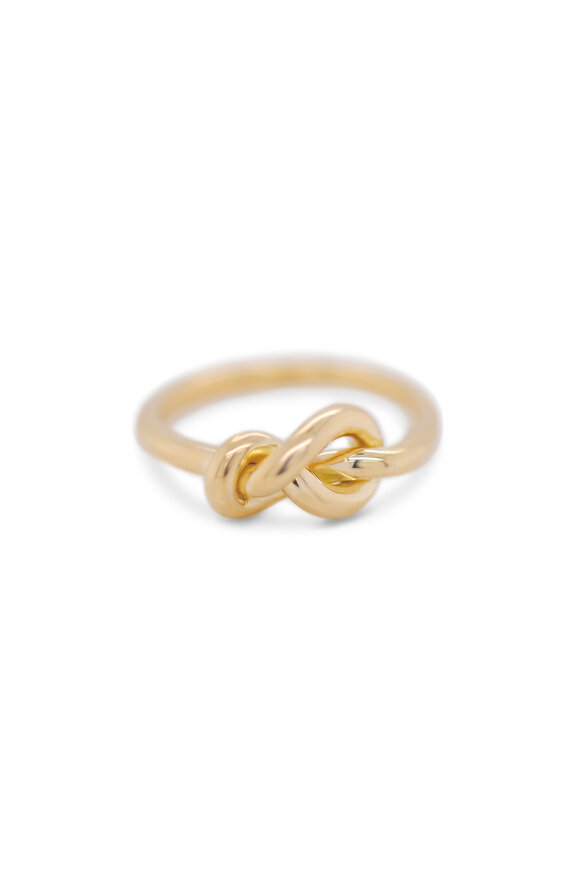 Kali Zoe 18k Yellow Gold Medium Love Knot Ring - view 1