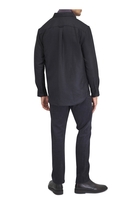 Brioni Black Wool Military Overshirt - view 4