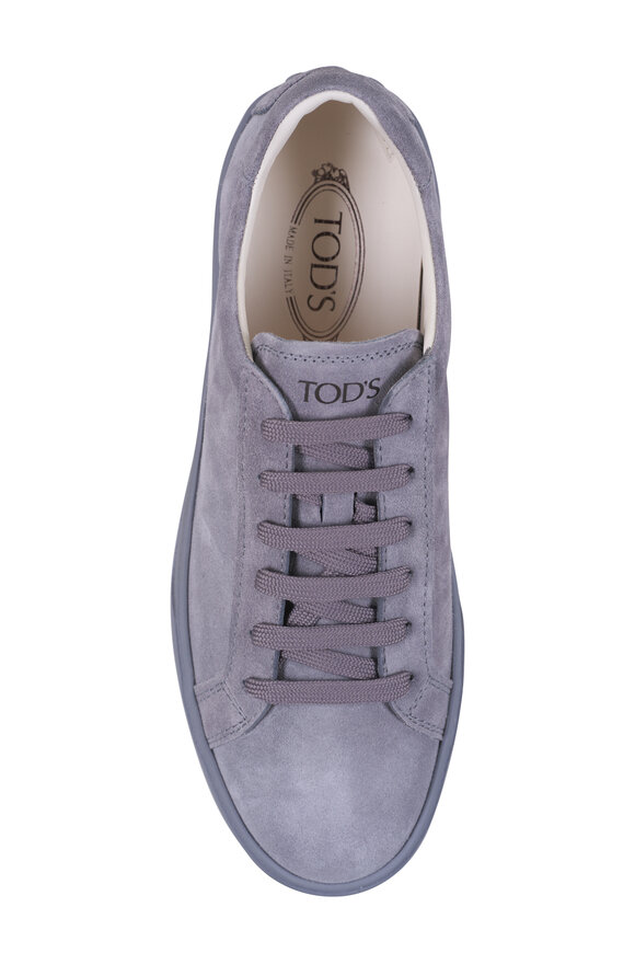 Tod's - Gray Suede Low Top Sneaker