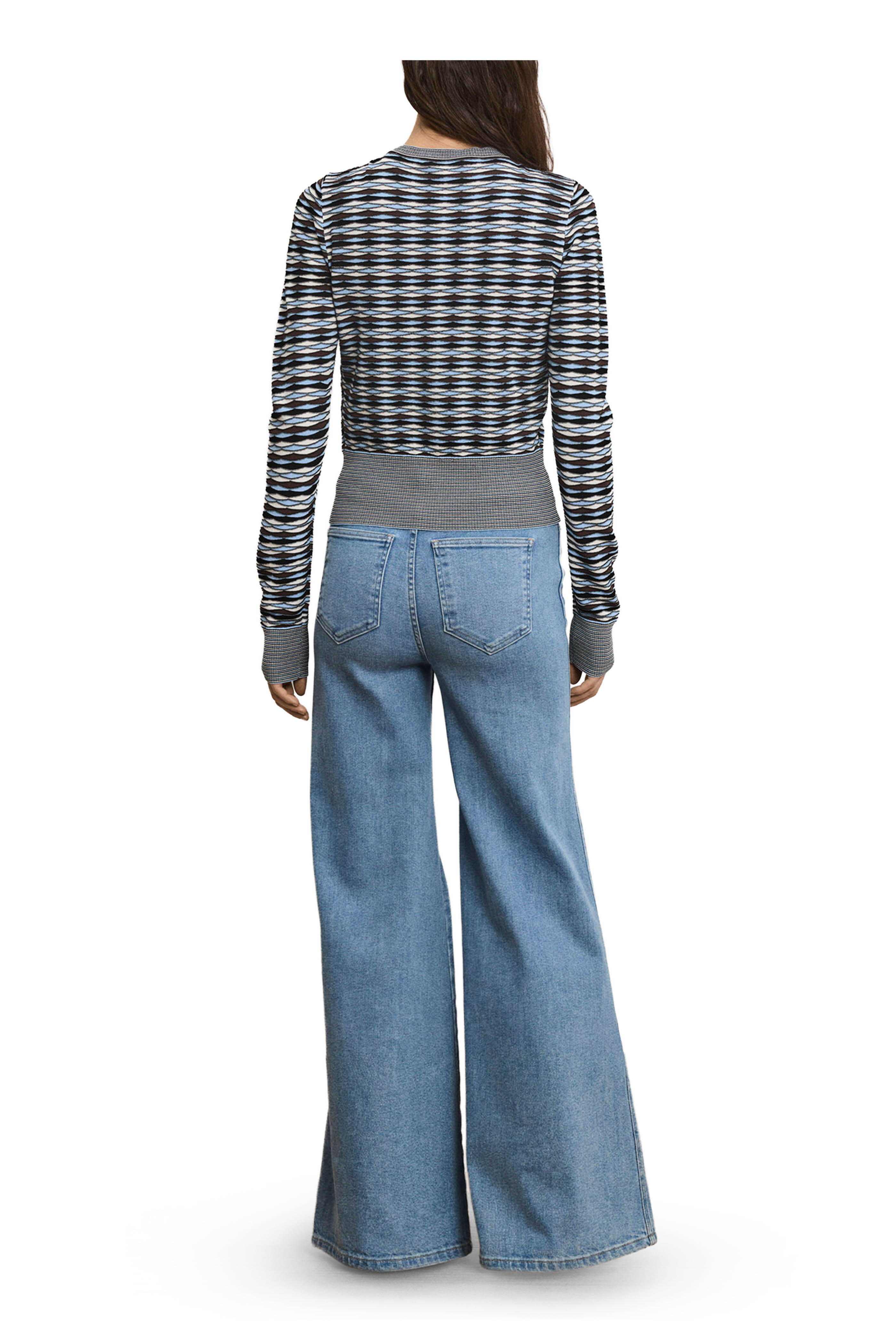 Veronica Beard - Cambria Blue Jay Multi Color Knit Cardigan