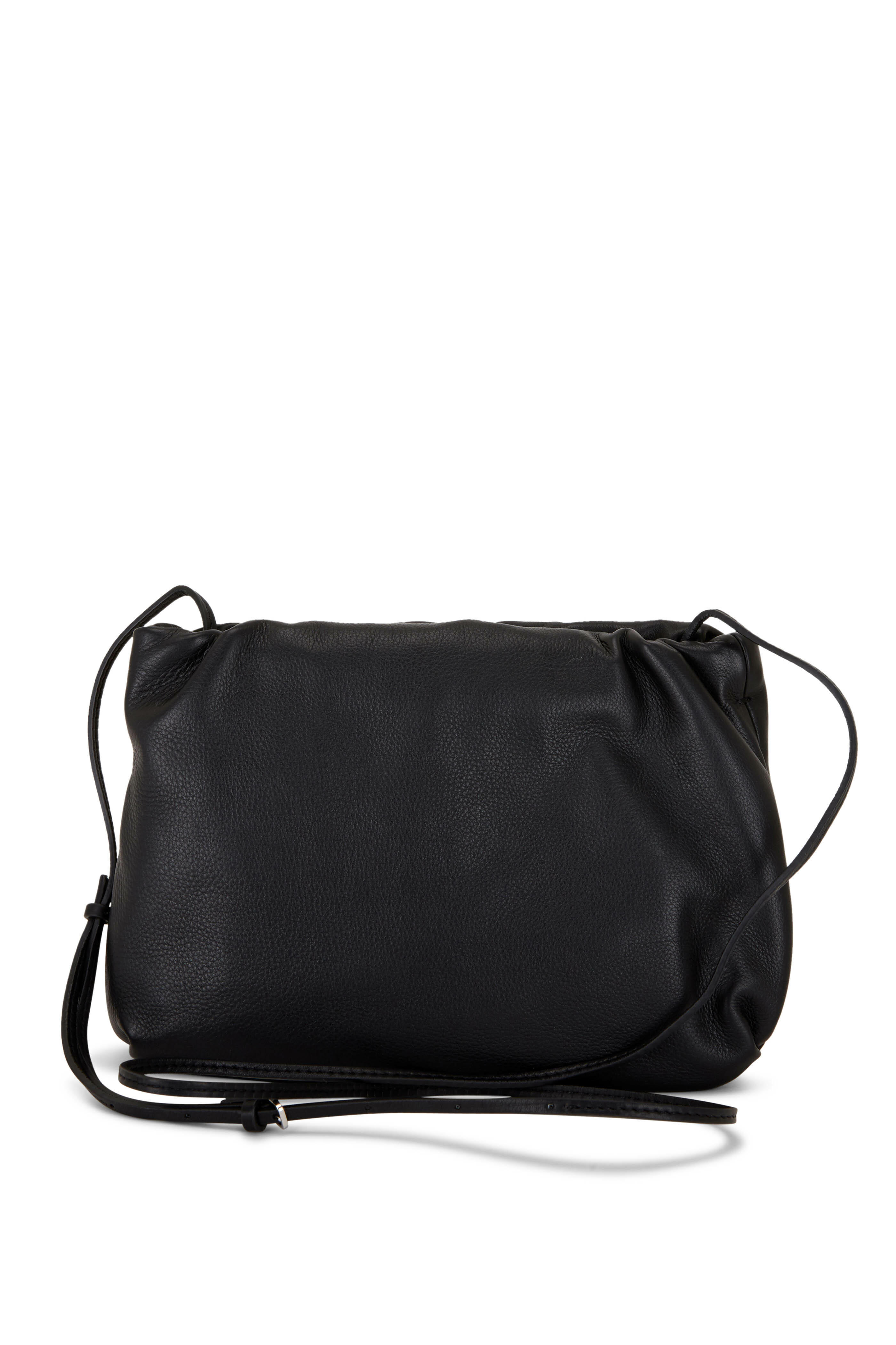 The Row - Bourse Black Leather Clutch | Mitchell Stores