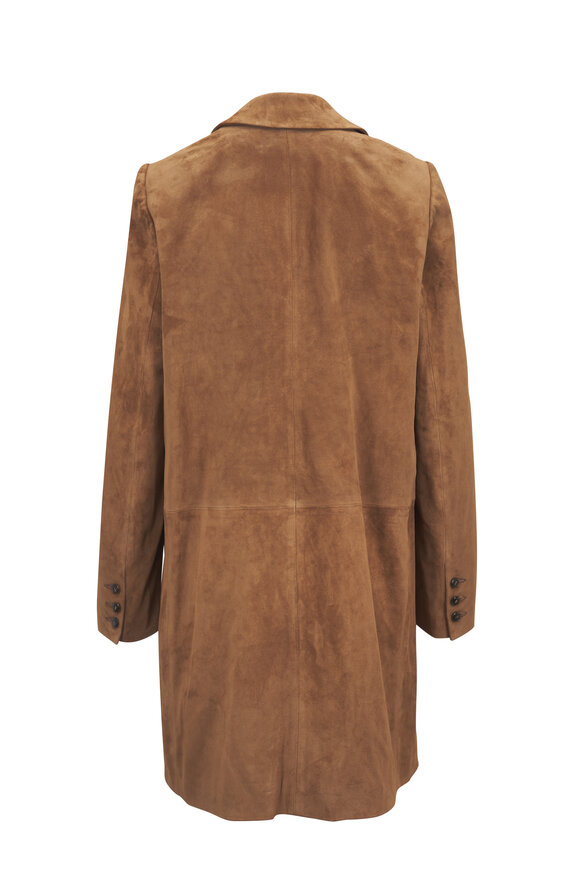 TWP Easy Natural Suede Car Coat - view 2