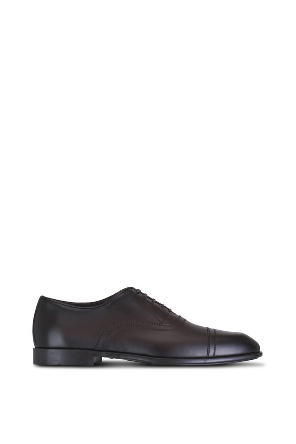 Ferragamo - Cortez Brown Leather Lace Up Dress Shoe