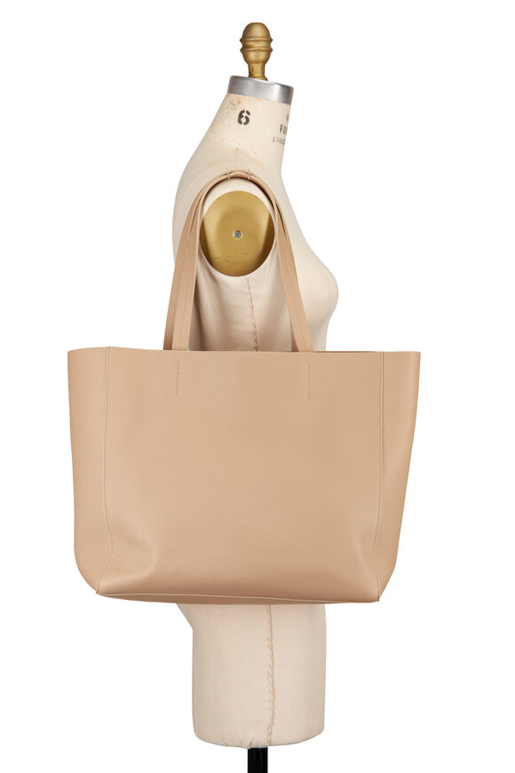 Nili Lotan Medium Keith Soft Khaki Leather Tote - view 5