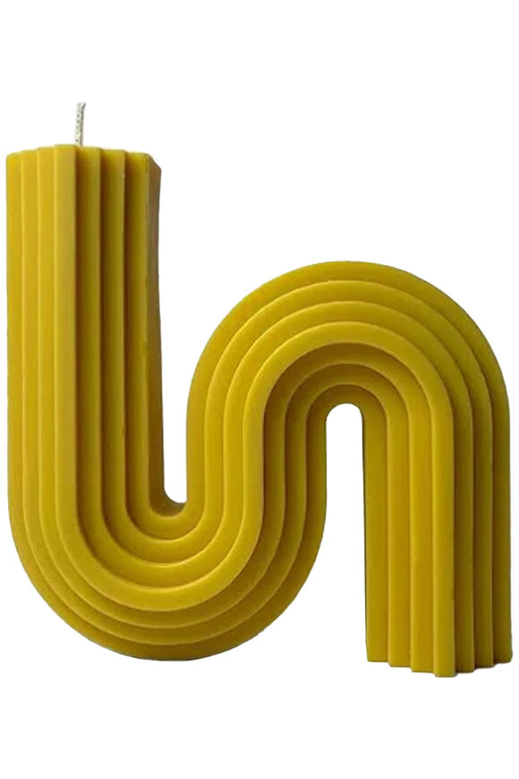 Davie Ocho Candle Co 70's Glow Candle in Yellow