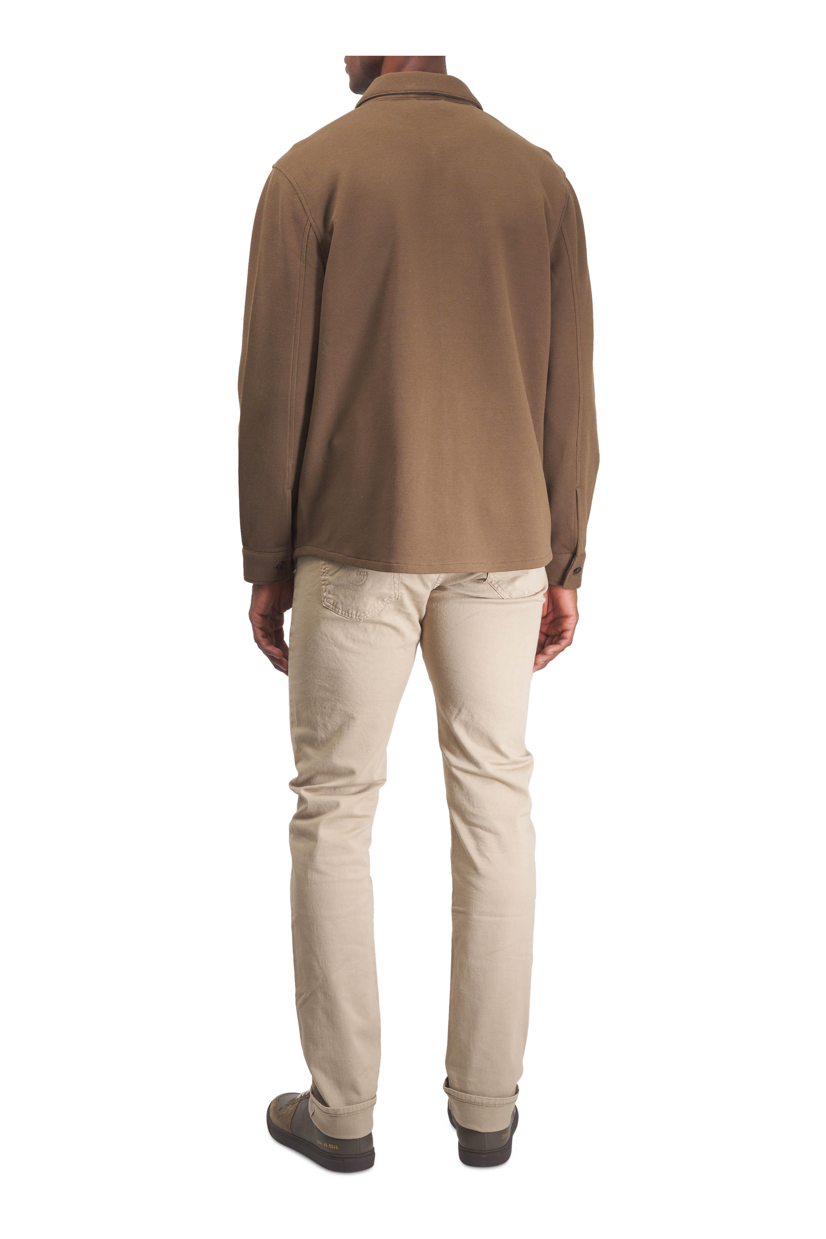 Vince - Brown Stretch Cotton Shacket