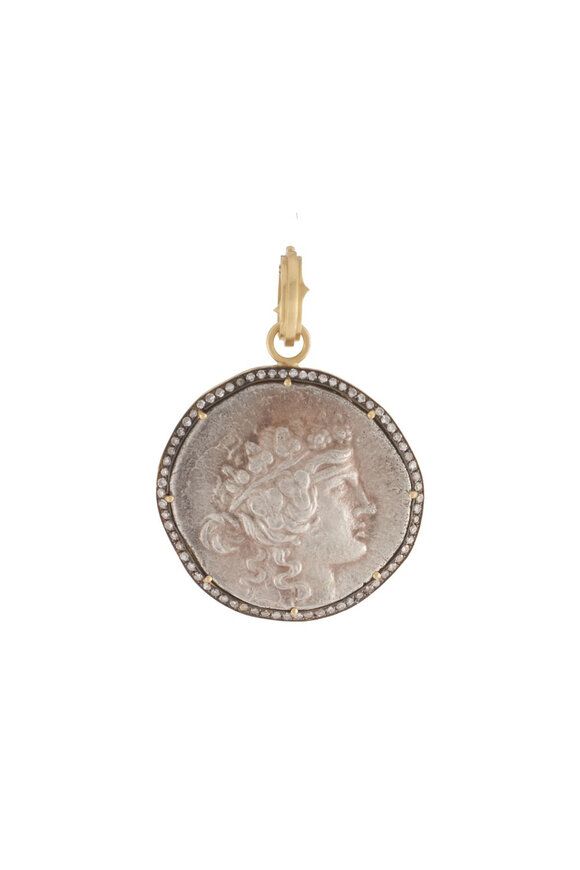 Sylva & Cie Greek Coin Pendant