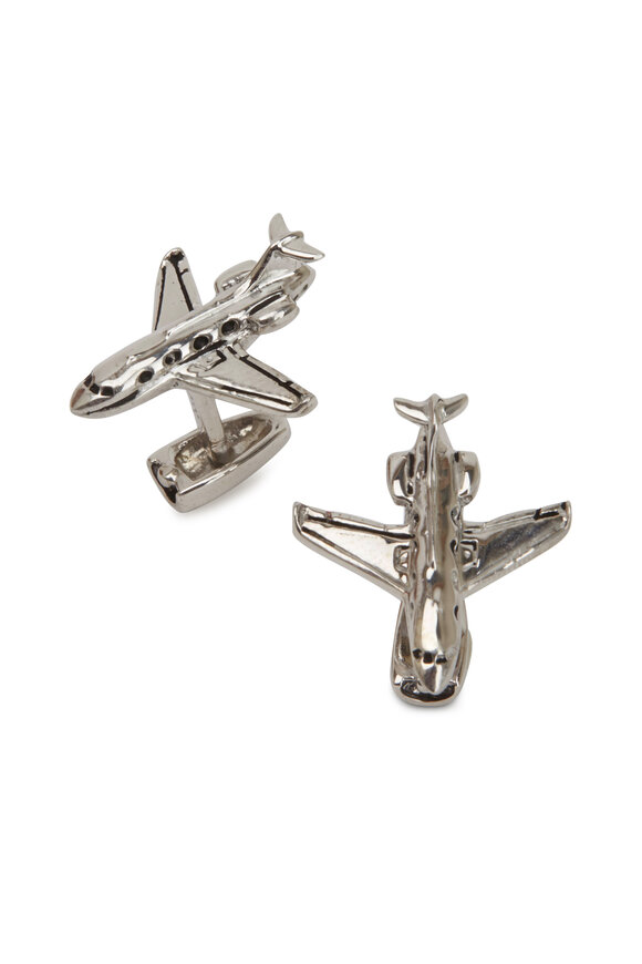 Robin Rotenier - Sterling Silver Jet Plane Cuff Links