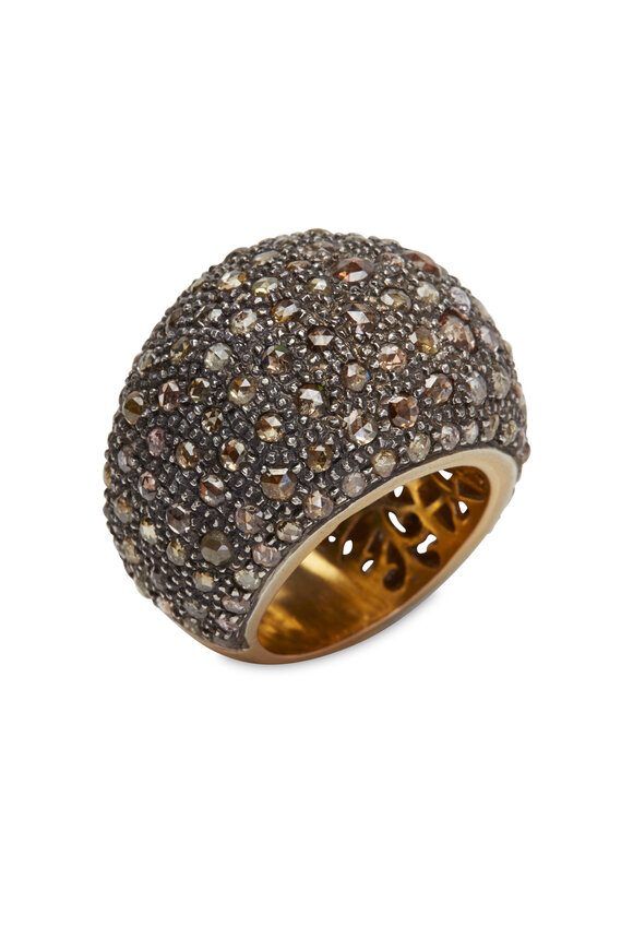 Loren Jewels - Sterling Silver Multicolor Diamond Ring