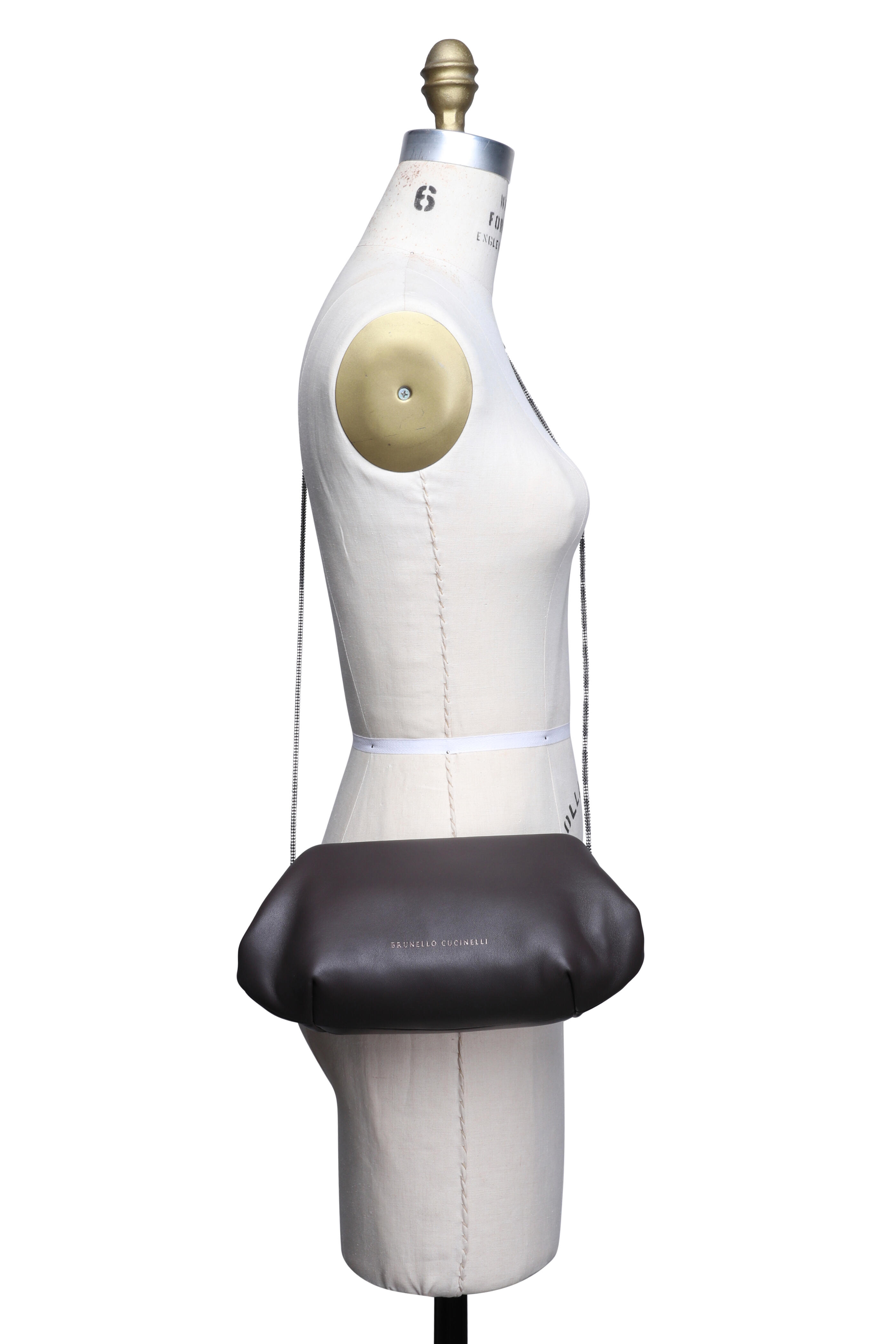 Brunello Cucinelli - Eclipse Rust Brown Nappa Leather Crossbody