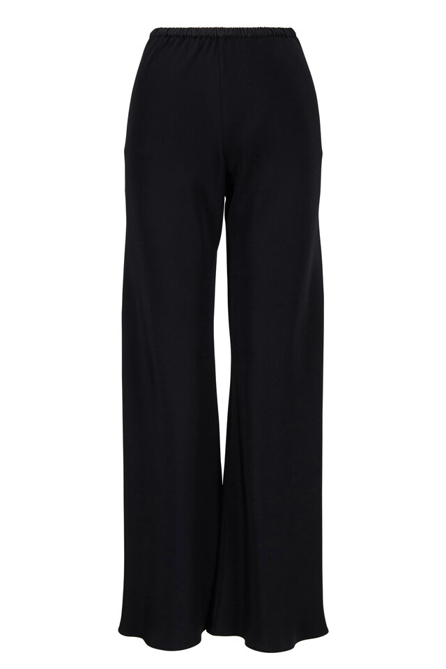 Peter Cohen - 2084 Black Stretch Linen Cropped Pant