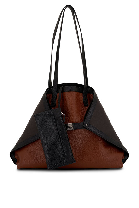 Akris - Ai Colorblock Leather Medium Shoulder Bag