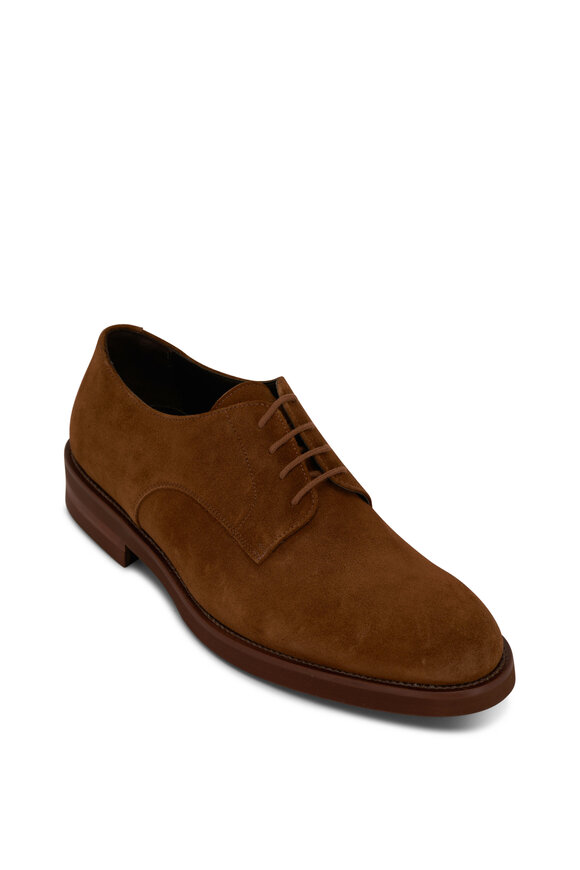 To Boot New York Peterson Brown Suede Lace-Up Shoe 