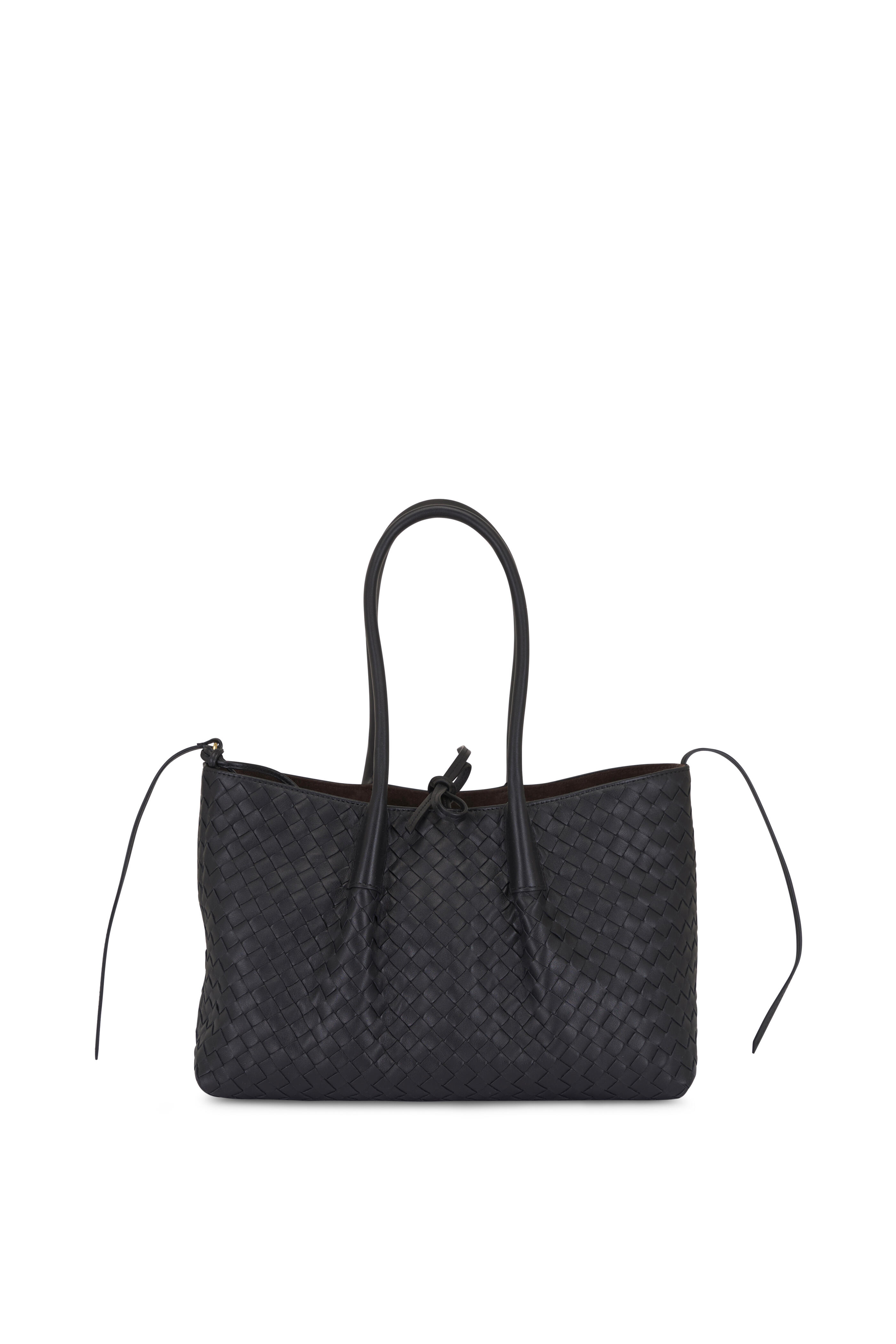 Bottega Veneta - Pinacoteca Black & Fondant Woven Leather Tote