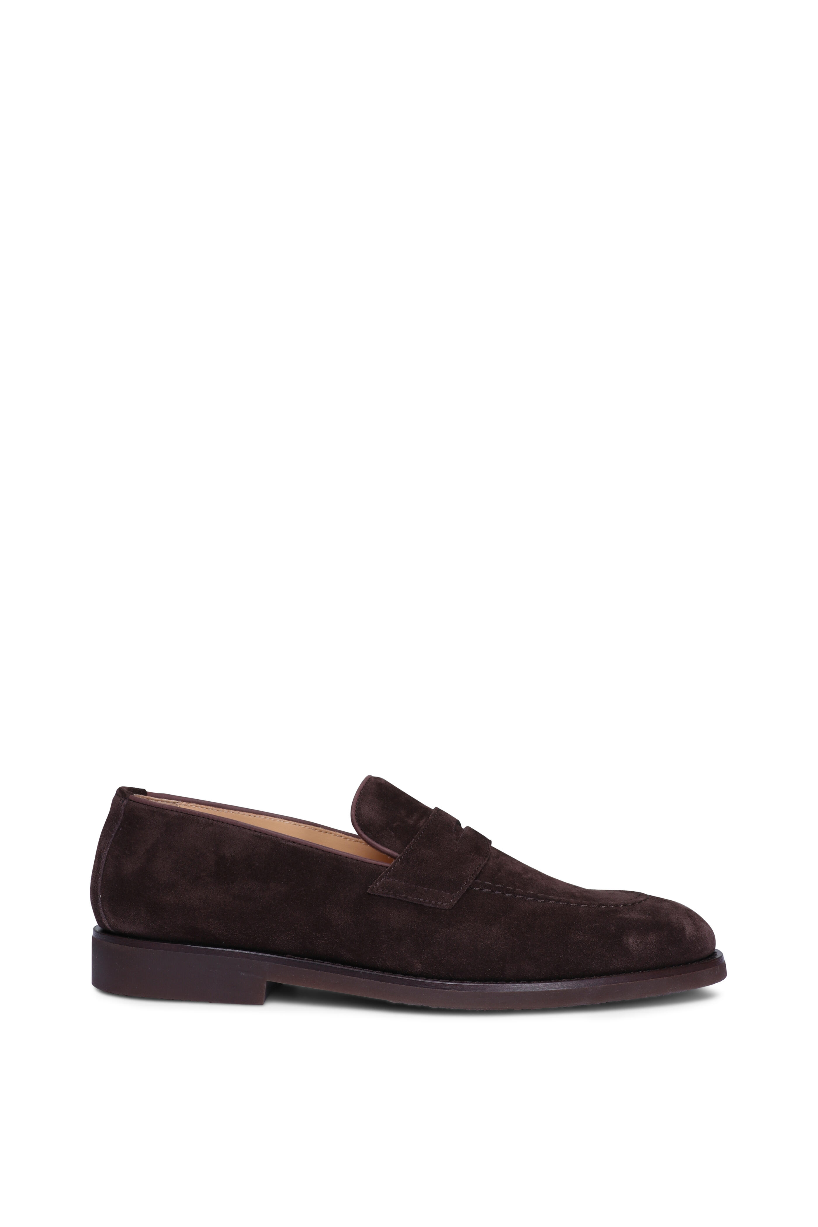 Brunello Cucinelli - Coffee Suede Penny Loafer