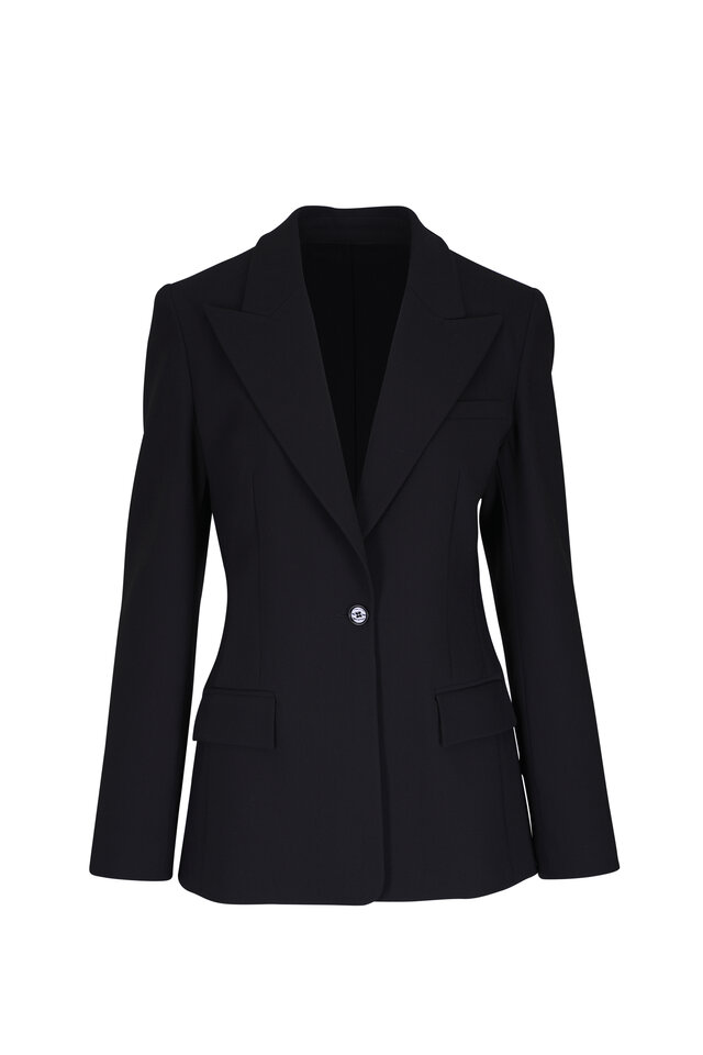 【送料&関税込】Khaite Orville Tailcoat Vest Khaite - Orville Black Tailcoat Double-Breasted Vest