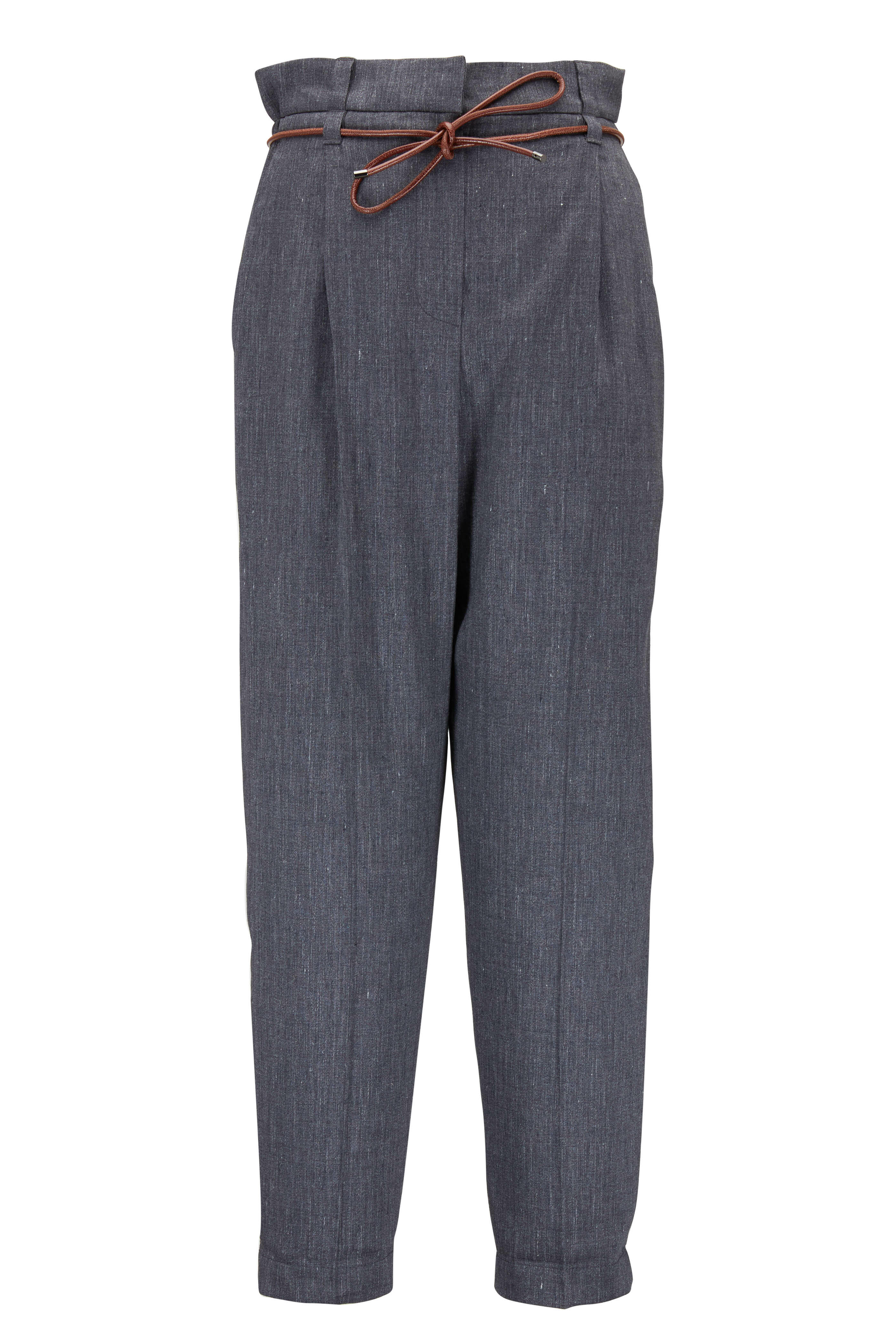 VIP【関税送料無料】希少 Brunello Cucinelli Straight trousers Brunello Cucinelli Drill Trousers | Brown | FARFETCH