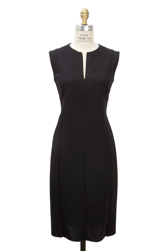 Akris Black Knit Double Face Dress