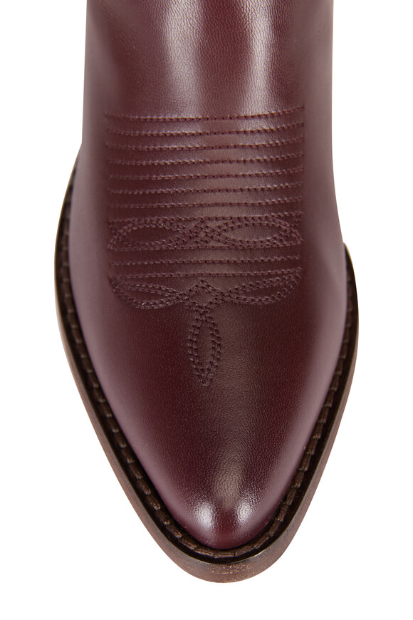 Partlow Selena Red Leather Tall Cowboy Boot - view 4