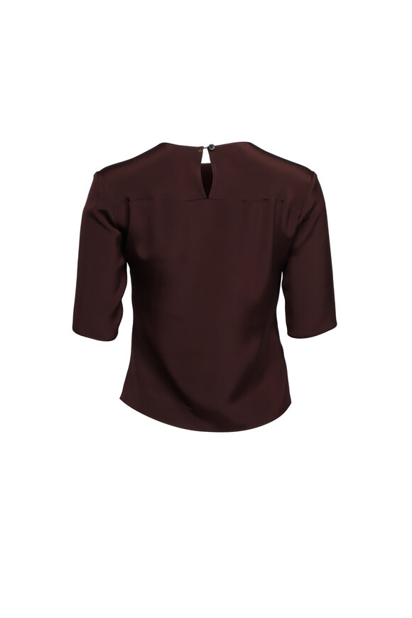 Peter Cohen Buddy Mahogany 4-Ply Silk Tee - view 2