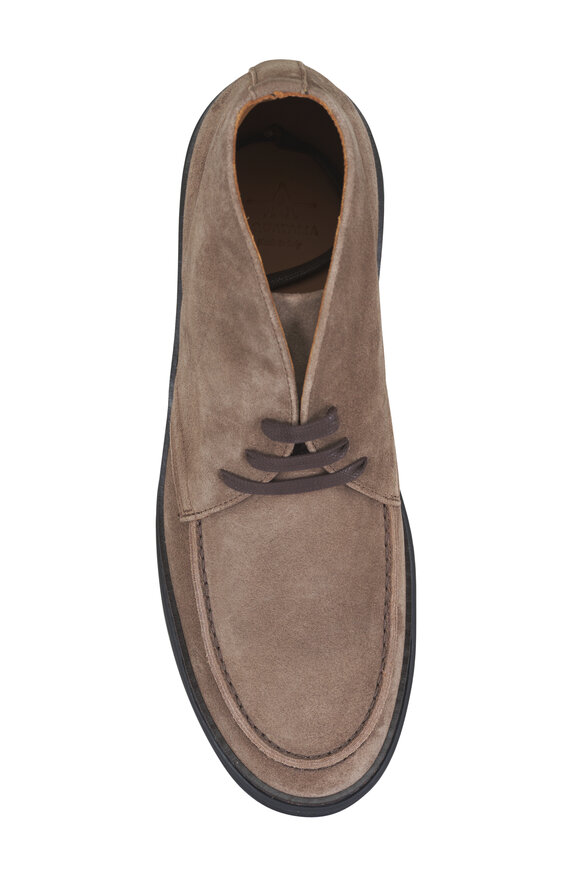 Aquatalia Bronte Taupe Suede Ankle Boot - view 7