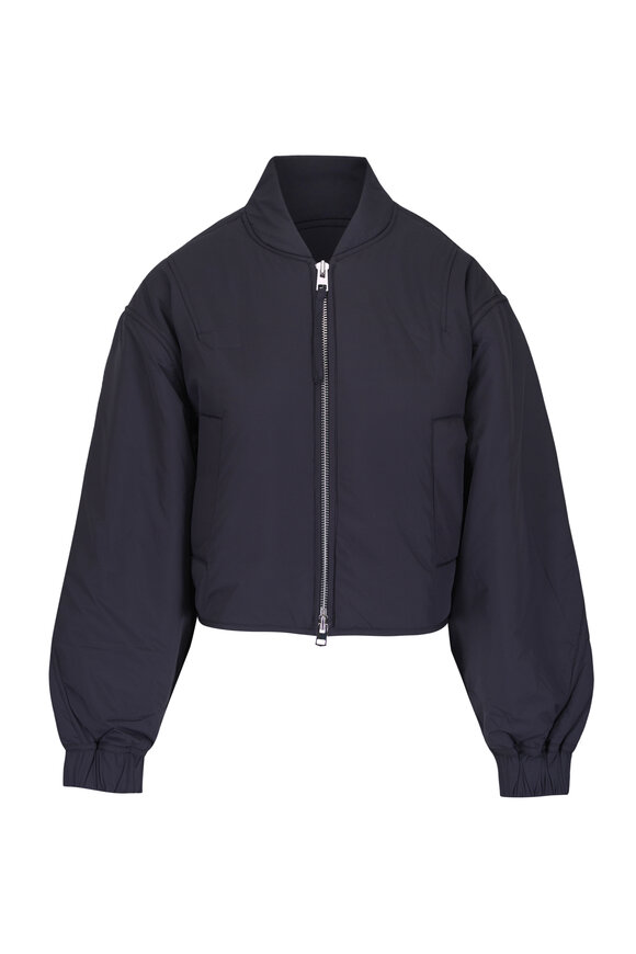 Agolde Leni Obscura Black Bomber Jacket - view 1