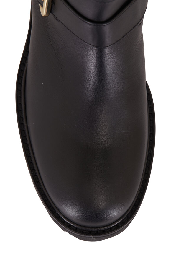 Jimmy Choo - Biker II Black Tall Leather Boot