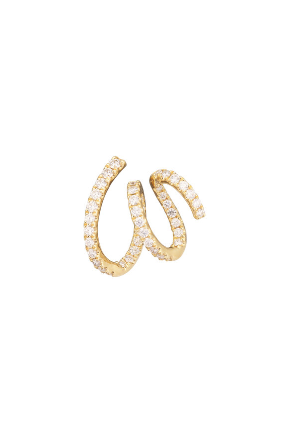 Kwiat 18k Yellow Gold Diamond Earring - view 2