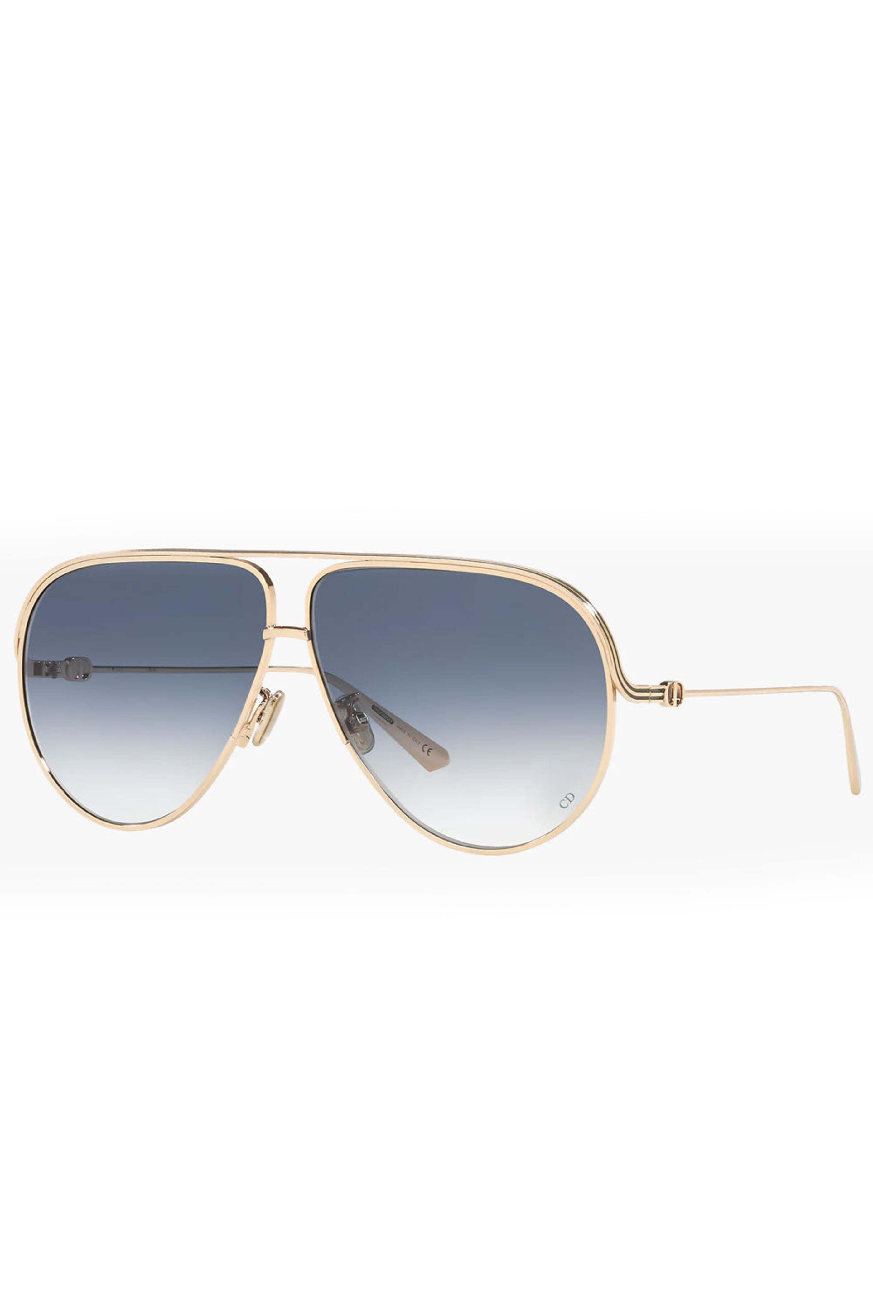 Dior - Aviator Sunglasses Rose Gold & Blue Gradient