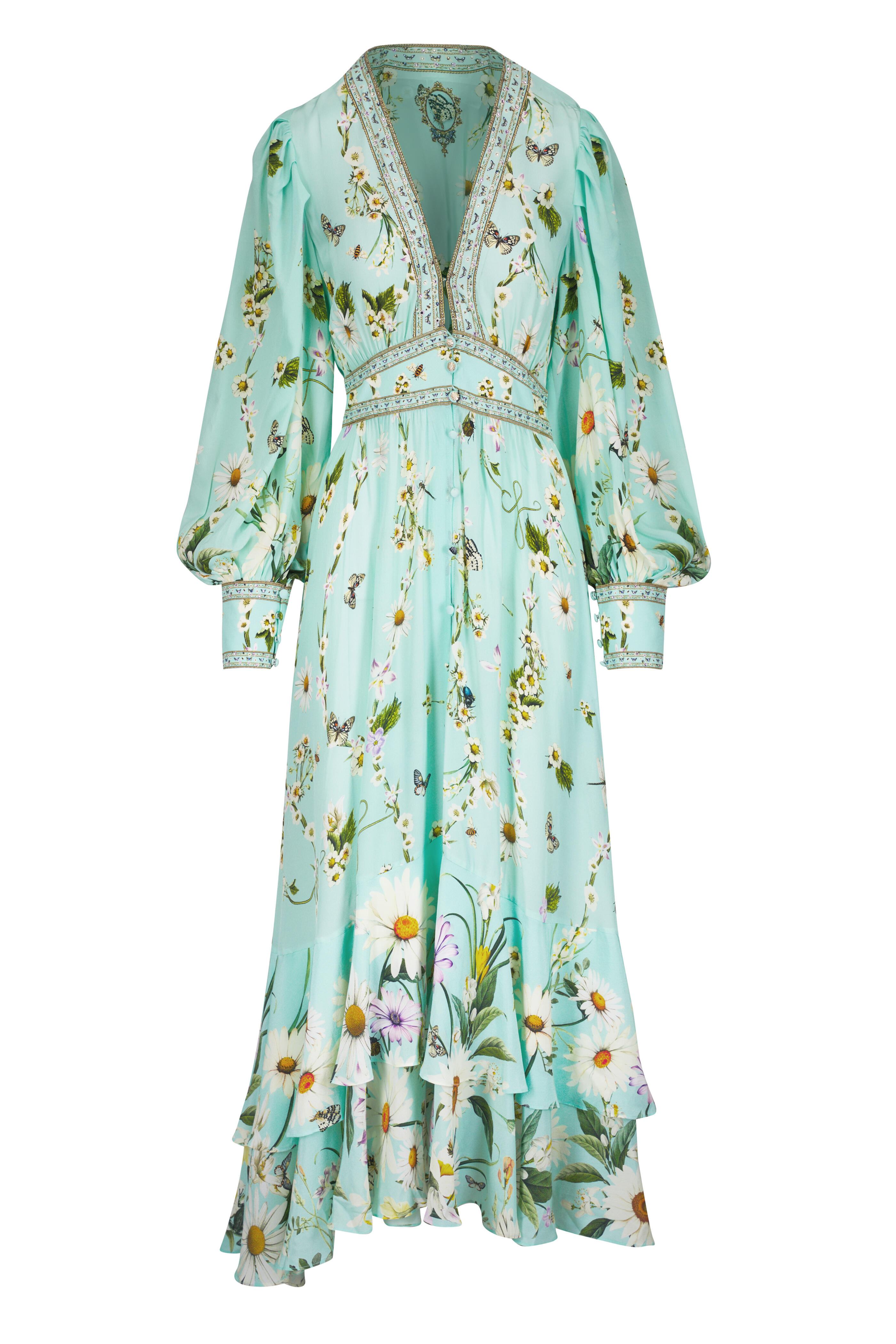Camilla - Floral Freefall Button Front Maxi Dress