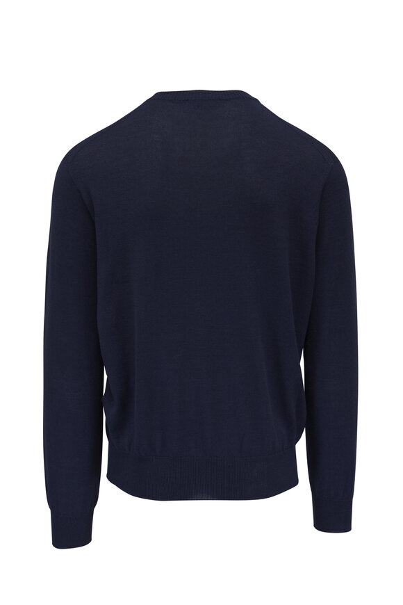 Tom Ford - Blue Silk & Alpaca Crewneck Sweater