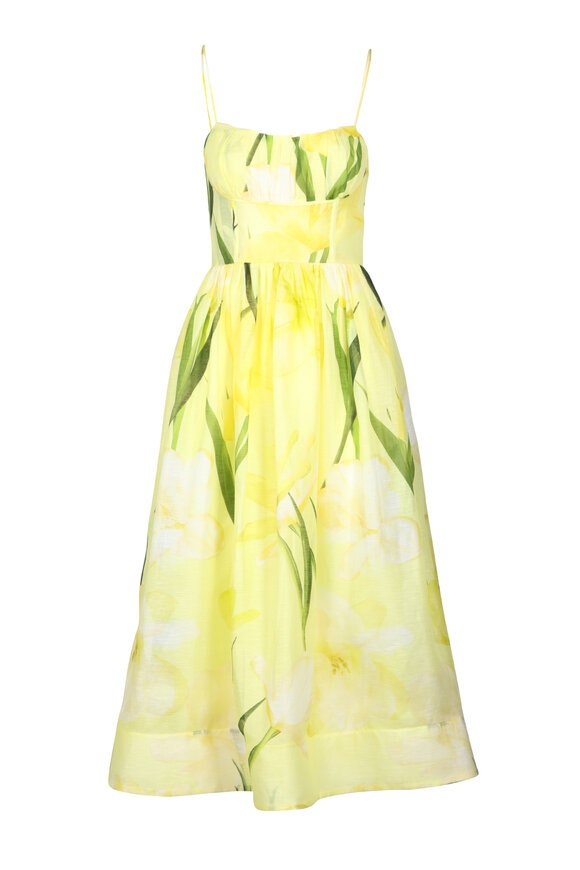 Cara Cara Lillian Lemon Alba Midi Dress