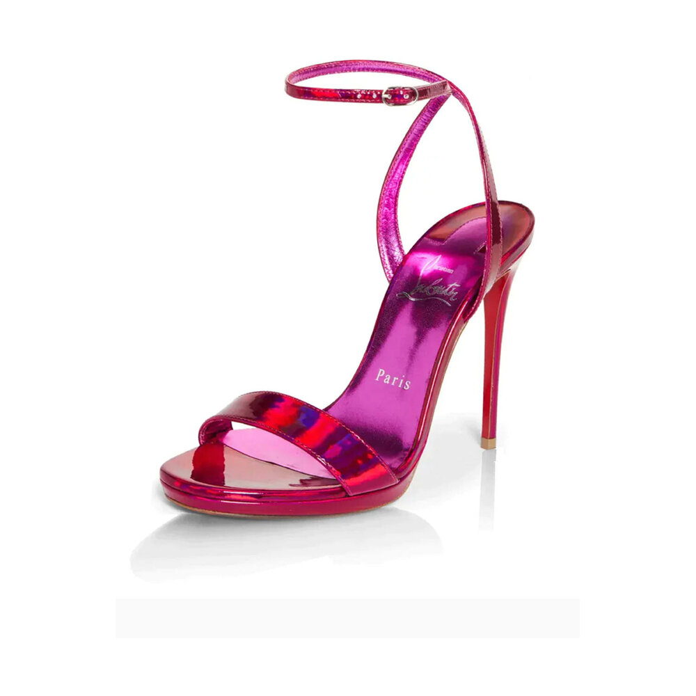 Christian Louboutin - Loubigirl 100 Sandal in Patent Psychic
