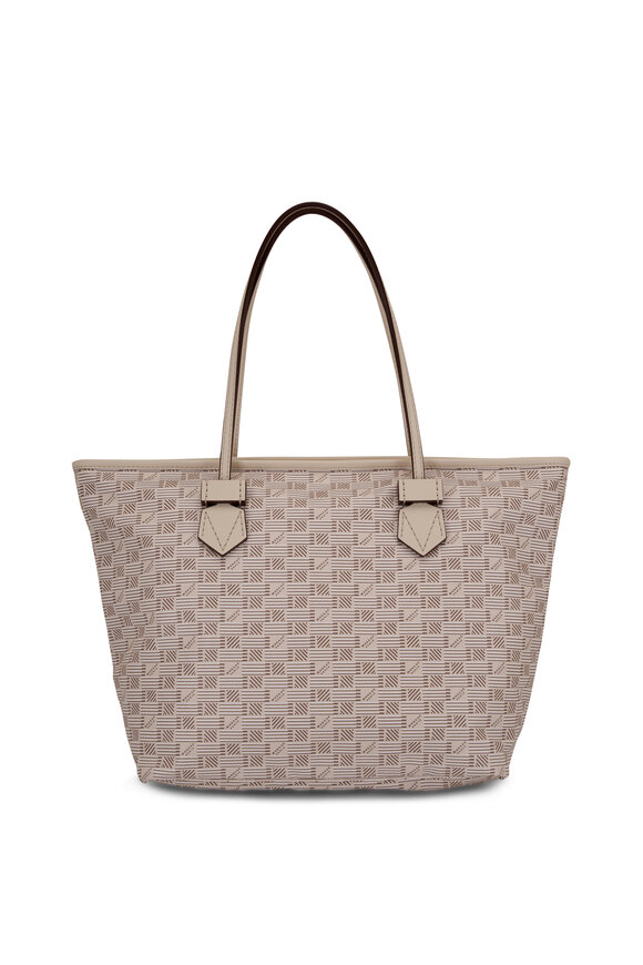 Moreau Paris - Medium Saint Tropez Ivory Monogram Tote 