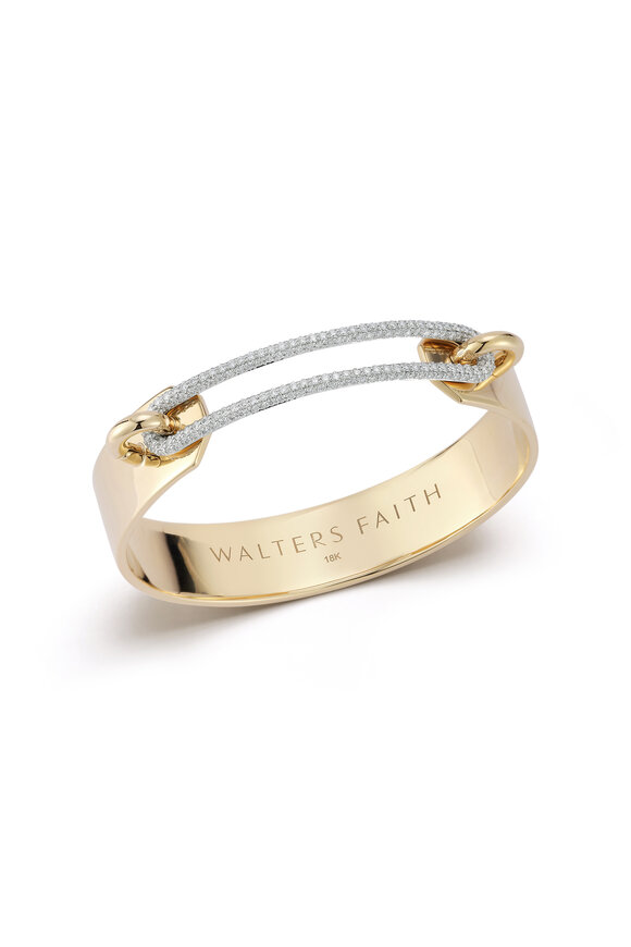 Walters Faith Morrell Elongated Diamond Link Cuff Bracelet 