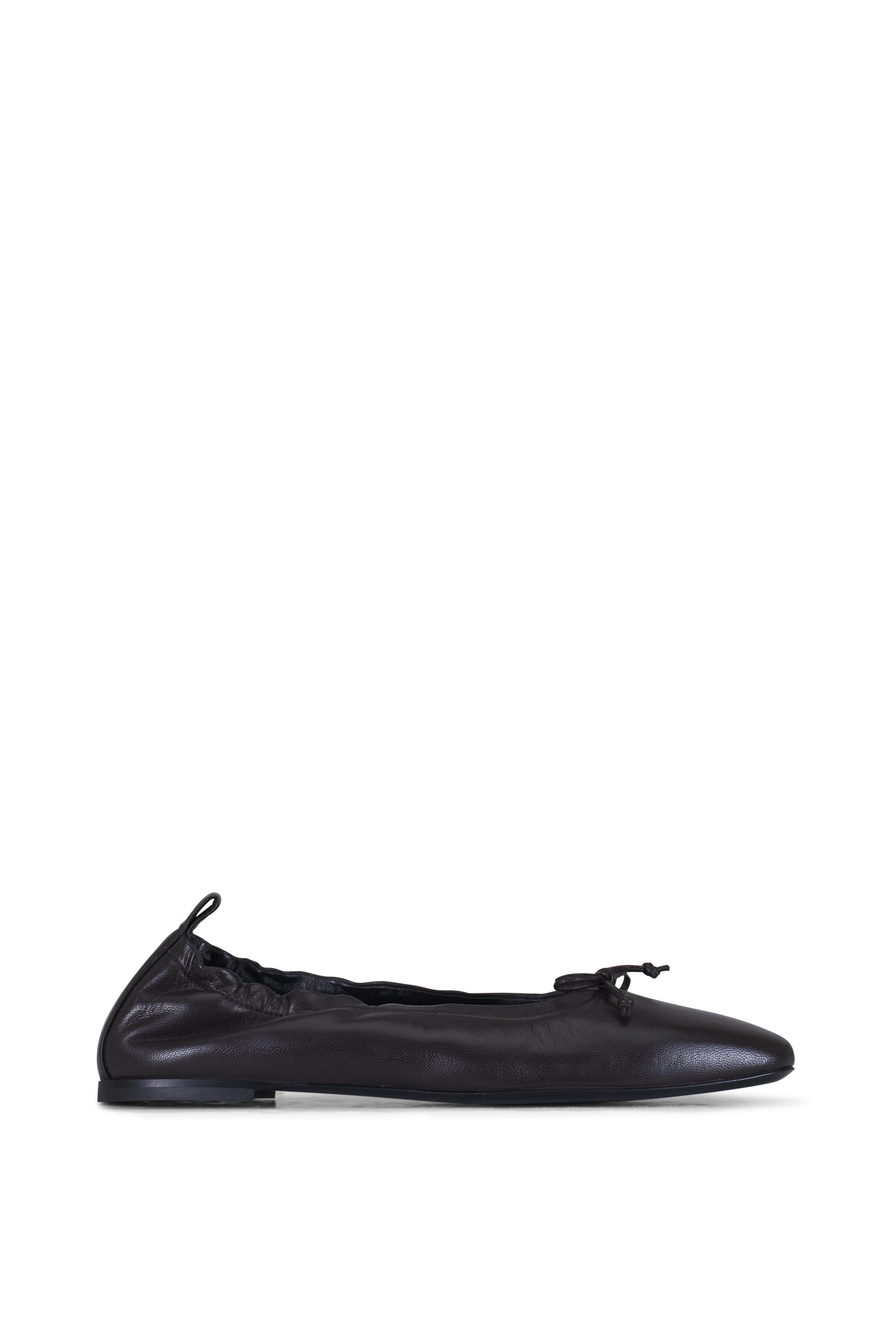 AGL - Memy Black Leather Ballet Flat