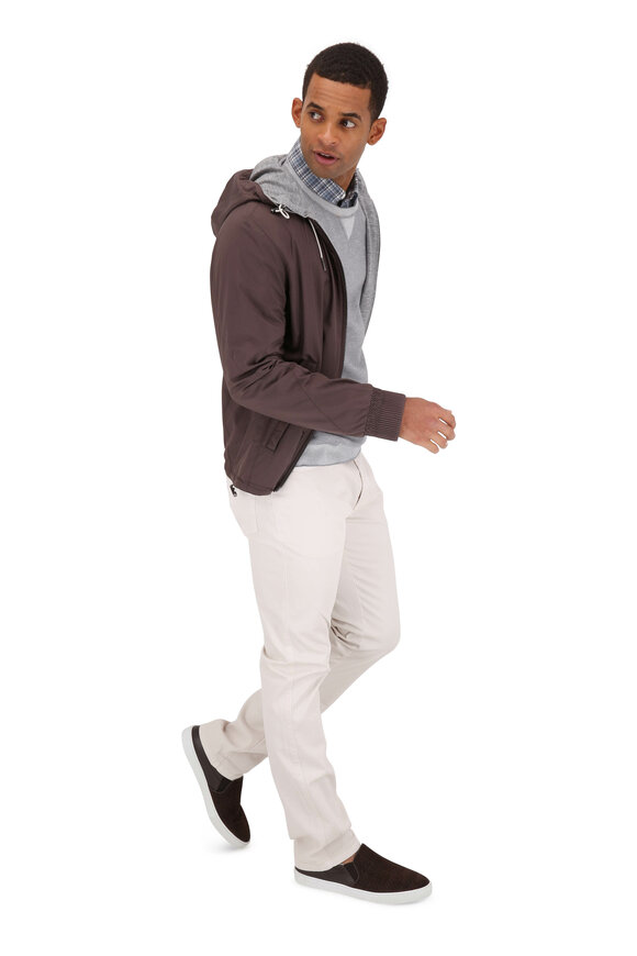 Zegna - Breeze Breaker Brown & Gray Reversible Jacket