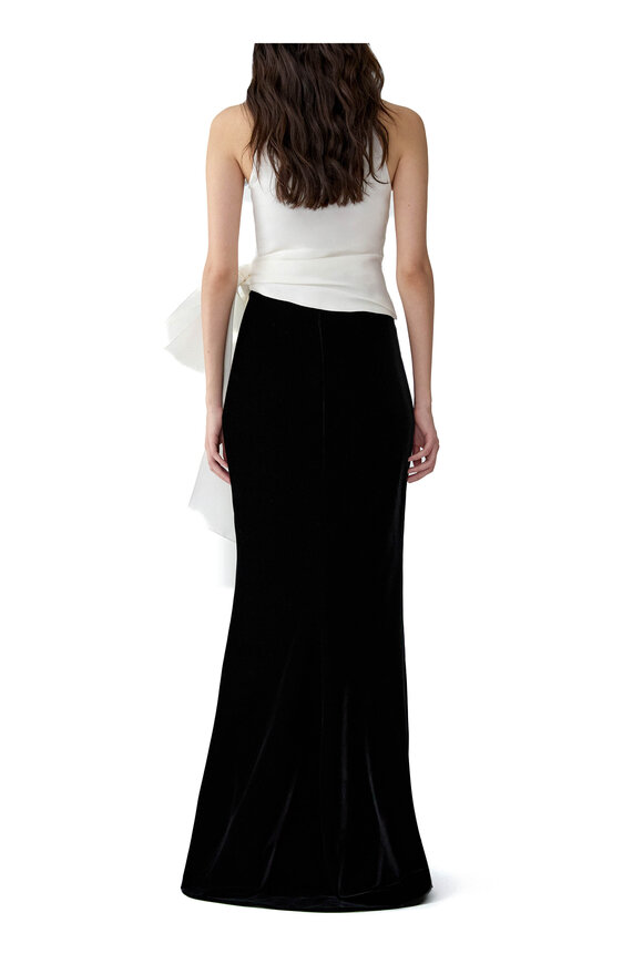 Carolina Herrera Ivory Silk Halter Top - view 3