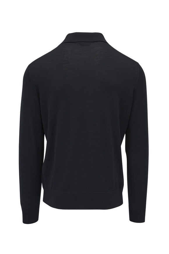 Tom Ford - Black Fine Gauge Wool Polo