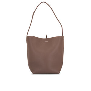 The Row - Medium N/S Park Elephant Plaid Leather Tote