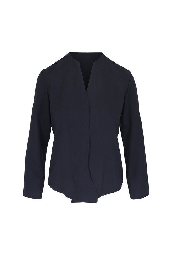 Peter Cohen House Midnight Virgin Wool Blouse - view 1