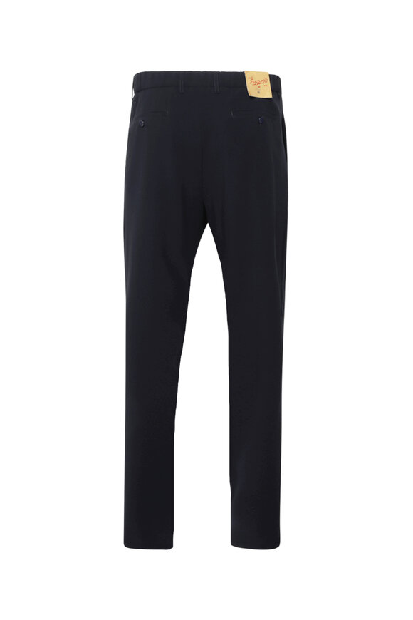 Marco Pescarolo Navy Wool Dress Pant - view 3