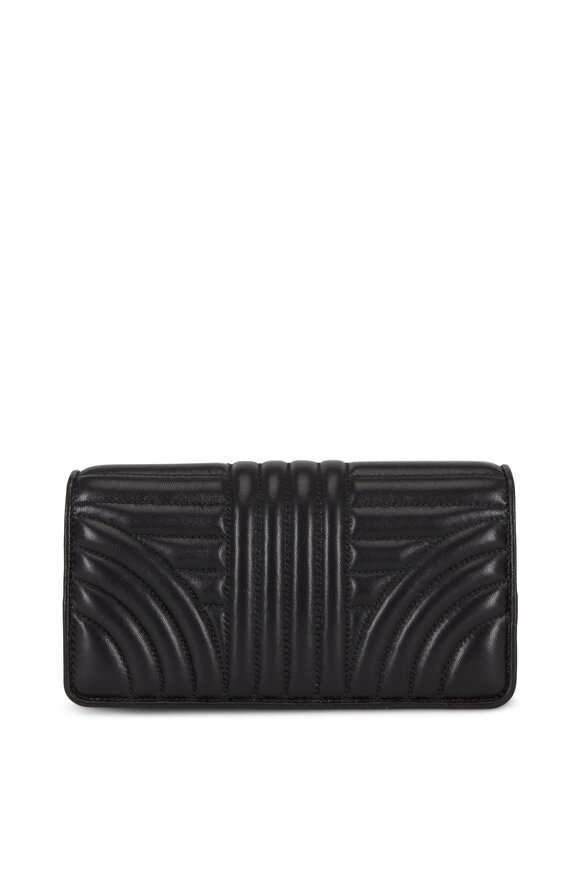 Prada - Black Quilted Nappa Chain Wallet