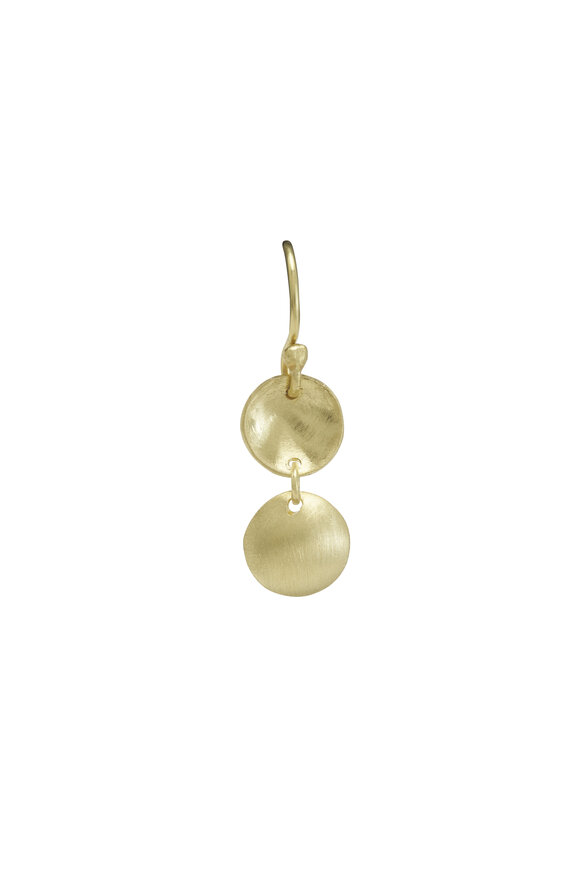 Mindy Fox - Double Disc Drop Earrings