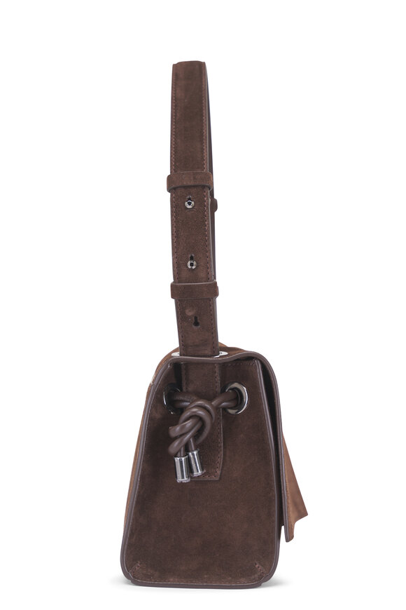 Christian Louboutin Cosmetic Small Baggy Suede Shoulder Bag - view 3