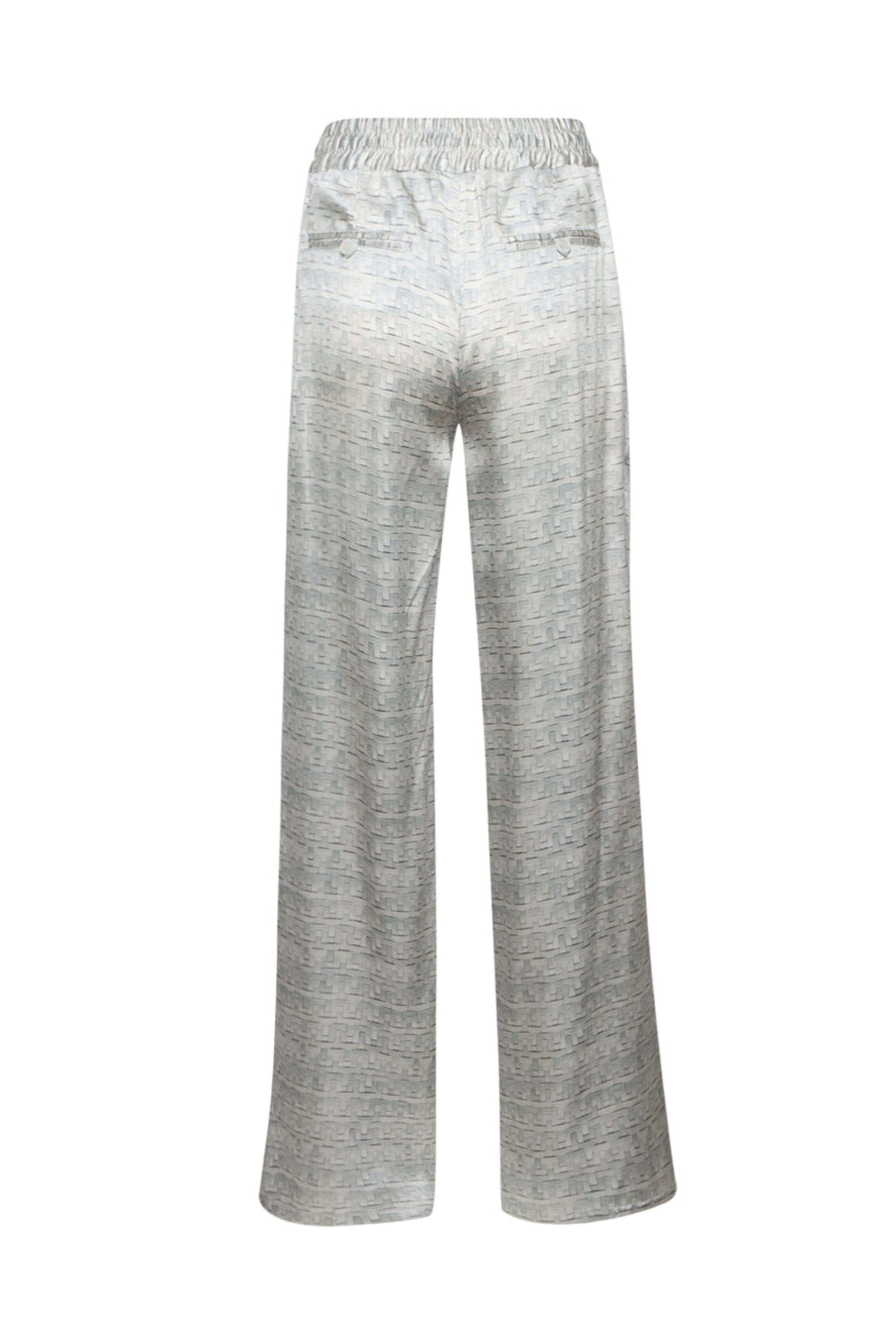 パンツ KITON SILK PANTS WITH PRINT Kiton - Sky Blue Woven Print Silk Pant | Mitchell Stores
