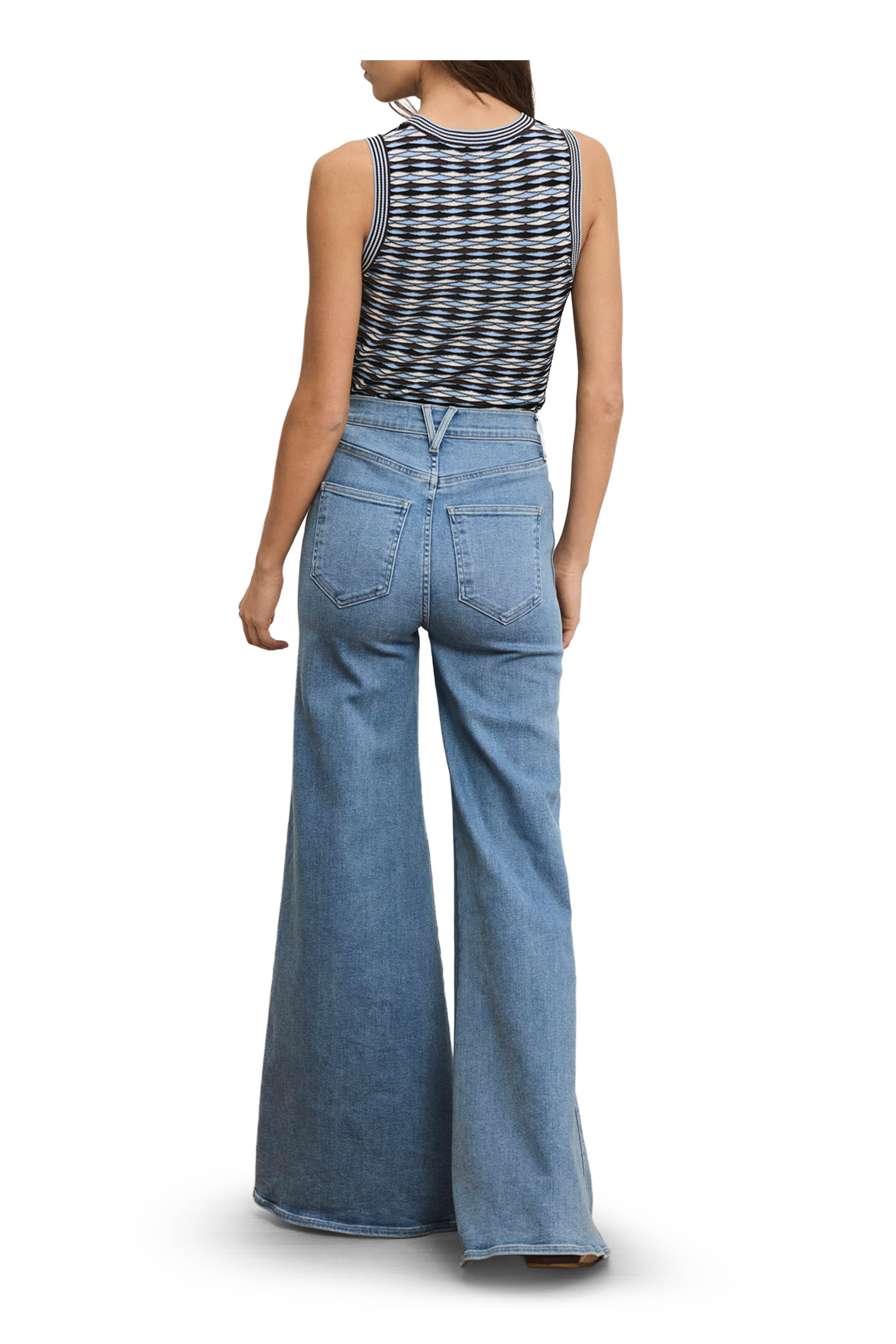 Veronica Beard - Jerrel Blue Jay Multi Cropped Knit Tank - view 3