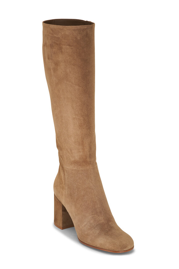 Gianvito Rossi Joelle Tan Suede Tall Boot, 45mm